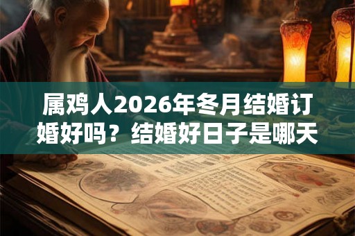 属鸡人2026年冬月结婚订婚好吗？结婚好日子是哪天？