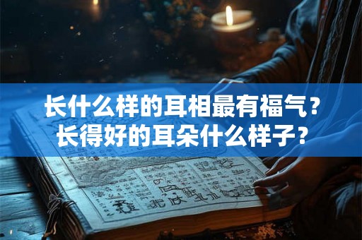 长什么样的耳相最有福气？长得好的耳朵什么样子？