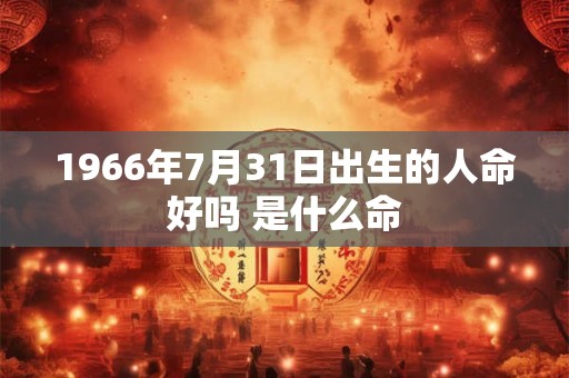 1966年7月31日出生的人命好吗 是什么命 1966年7月31日出生的人命好吗 是什么命