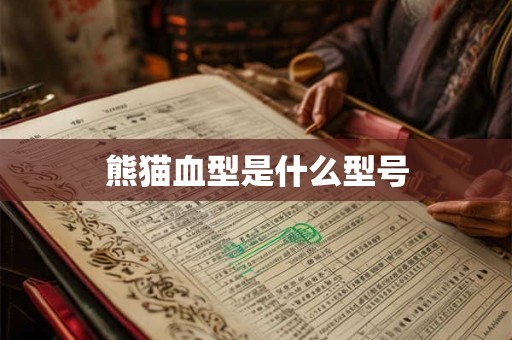 熊猫血型是什么型号