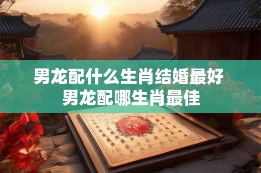 男龙配什么生肖结婚最好 男龙配哪生肖最佳 男龙配什么生肖结婚最好 男龙配哪生肖最佳