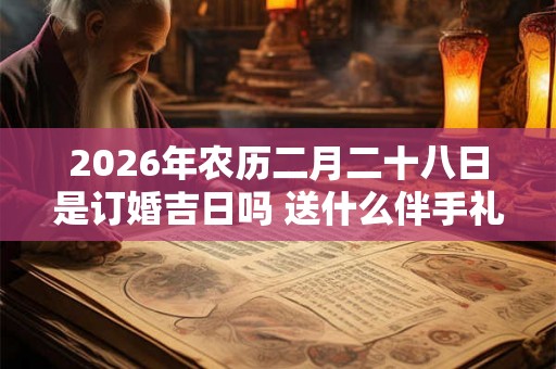 2026年农历二月二十八日是订婚吉日吗 送什么伴手礼