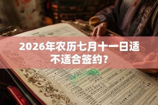 2026年农历七月十一日适不适合签约？