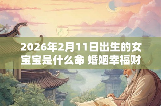 2026年2月11日出生的女宝宝是什么命 婚姻幸福财运好 2026年2月11日出生的女宝宝是什么命 婚姻幸福财运好