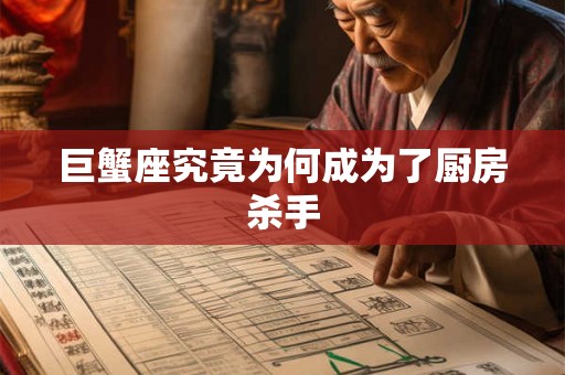 巨蟹座究竟为何成为了厨房杀手