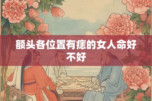 额头各位置有痣的女人命好不好