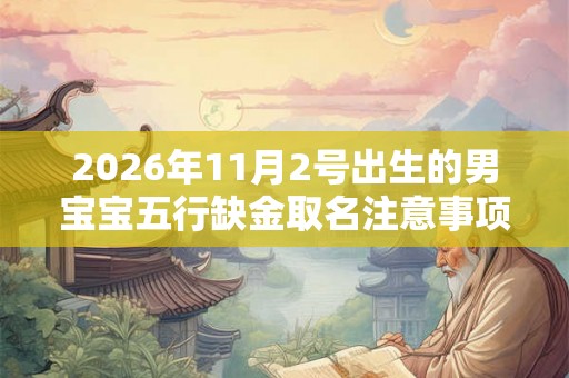 2026年11月2号出生的男宝宝五行缺金取名注意事项 2026年11月2号出生的男宝宝五行缺金取名注意事项