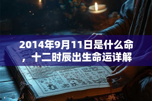 2014年9月11日是什么命,十二时辰出生命运详解 2014年9月11日是什么命,十二时辰出生命运详解