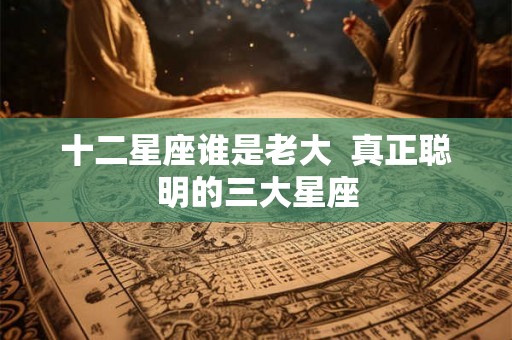 十二星座谁是老大  真正聪明的三大星座