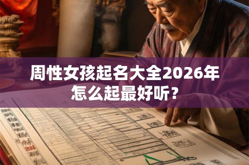 周性女孩起名大全2026年怎么起最好听？