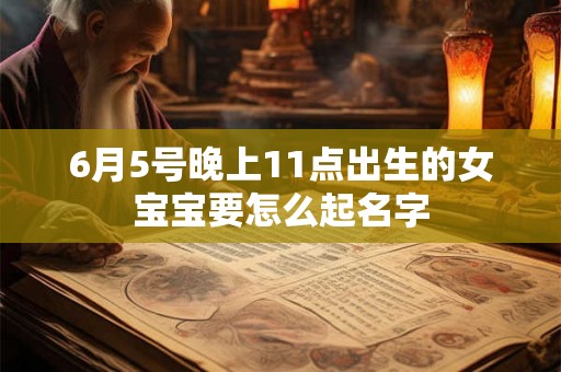 6月5号晚上11点出生的女宝宝要怎么起名字