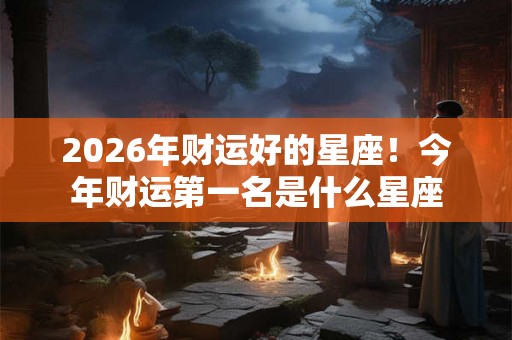 2026年财运好的星座!今年财运第一名是什么星座 2026年财运好的星座!今年财运第一名是什么星座