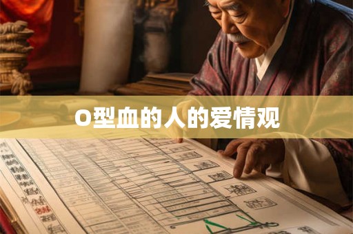 O型血的人的爱情观