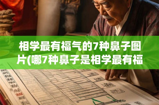 相学最有福气的7种鼻子图片(哪7种鼻子是相学最有福气的?) 相学最有福气的7种鼻子图片(哪7种鼻子是相学最有福气的?)