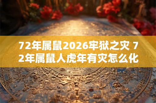 72年属鼠2026牢狱之灾 72年属鼠人虎年有灾怎么化解