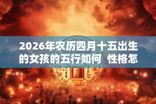 2026年农历四月十五出生的女孩的五行如何  性格怎么样