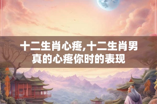 十二生肖心疼,十二生肖男真的心疼你时的表现