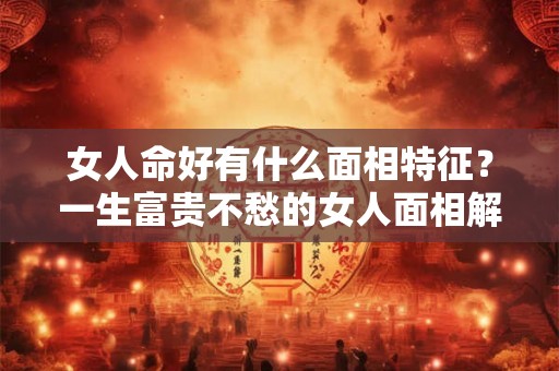 女人命好有什么面相特征？一生富贵不愁的女人面相解析！