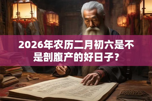 2026年农历二月初六是不是剖腹产的好日子？