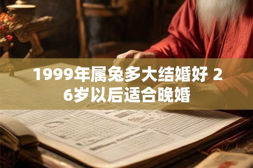1999年属兔多大结婚好 26岁以后适合晚婚
