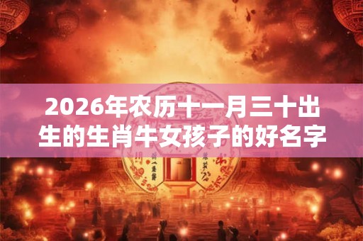 2026年农历十一月三十出生的生肖牛女孩子的好名字
