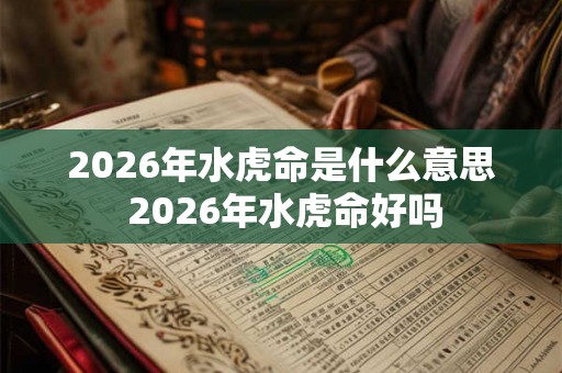 2026年水虎命是什么意思 2026年水虎命好吗 2026年水虎命是什么意思 2026年水虎命好吗