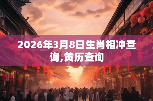 2026年3月8日生肖相冲查询,黄历查询