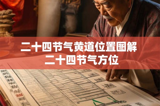 二十四节气黄道位置图解  二十四节气方位