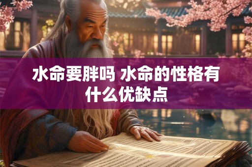 水命要胖吗 水命的性格有什么优缺点