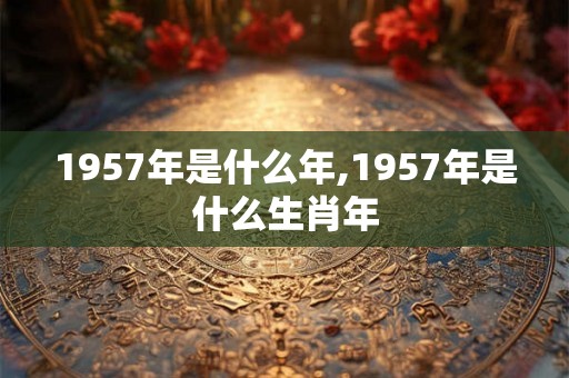 1957年是什么年,1957年是什么生肖年