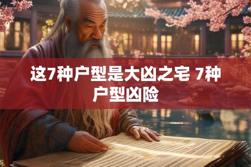 这7种户型是大凶之宅 7种户型凶险