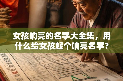 女孩响亮的名字大全集，用什么给女孩起个响亮名字？