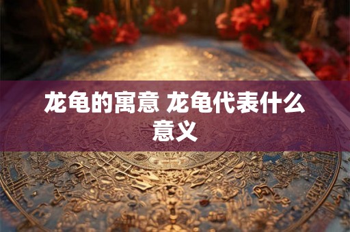龙龟的寓意 龙龟代表什么意义