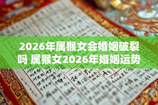 2026年属猴女会婚姻破裂吗 属猴女2026年婚姻运势