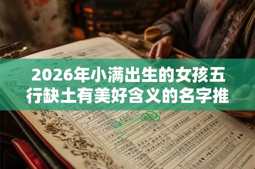 2026年小满出生的女孩五行缺土有美好含义的名字推荐