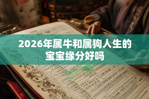 2026年属牛和属狗人生的宝宝缘分好吗