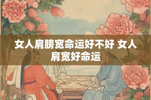 女人肩膀宽命运好不好 女人肩宽好命运