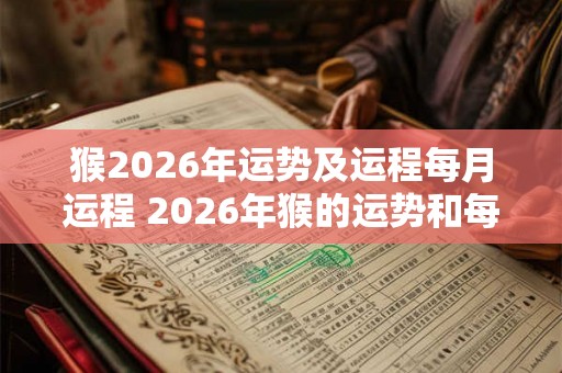 猴2026年运势及运程每月运程 2026年猴的运势和每月运程如何