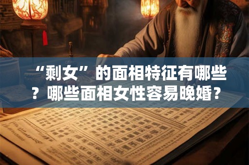 “剩女”的面相特征有哪些？哪些面相女性容易晚婚？