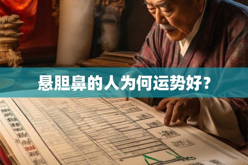 悬胆鼻的人为何运势好？