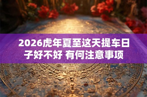 2026虎年夏至这天提车日子好不好 有何注意事项