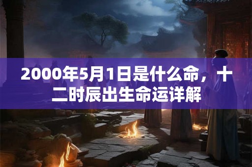 2000年5月1日是什么命，十二时辰出生命运详解