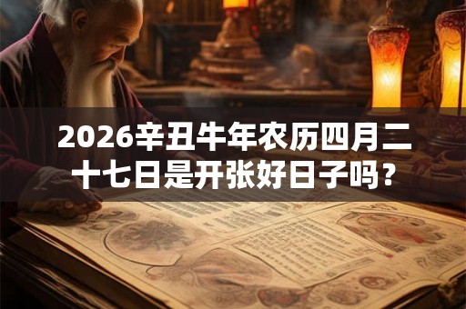 2026辛丑牛年农历四月二十七日是开张好日子吗？