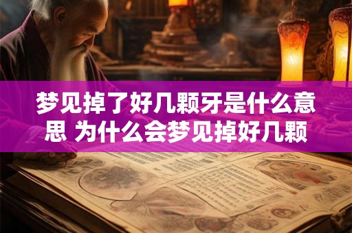 梦见掉了好几颗牙是什么意思 为什么会梦见掉好几颗牙