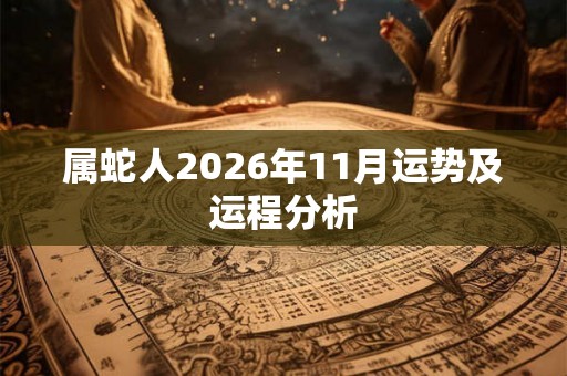 属蛇人2026年11月运势及运程分析