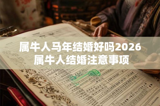 属牛人马年结婚好吗2026 属牛人结婚注意事项