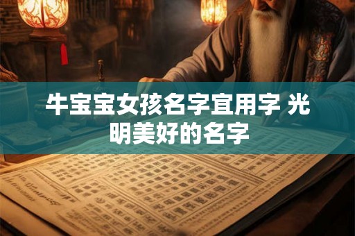 牛宝宝女孩名字宜用字 光明美好的名字