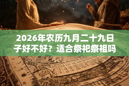 2026年农历九月二十九日子好不好？适合祭祀祭祖吗？