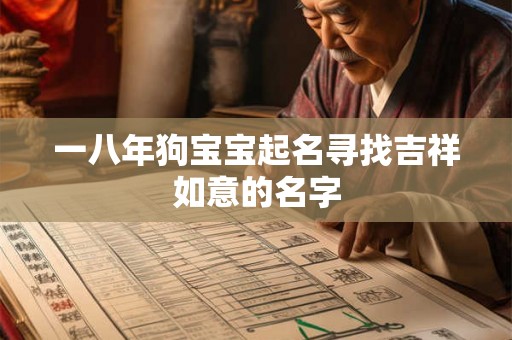 一八年狗宝宝起名寻找吉祥如意的名字