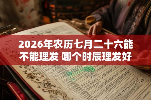 2026年农历七月二十六能不能理发 哪个时辰理发好